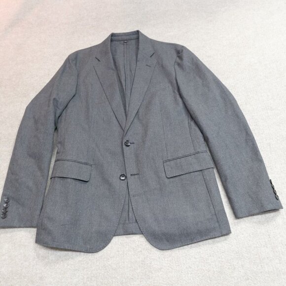 J.Crew Jacket 40R Gray Moon Fabric Unlined Unstructured Slim - Picture 1 of 14